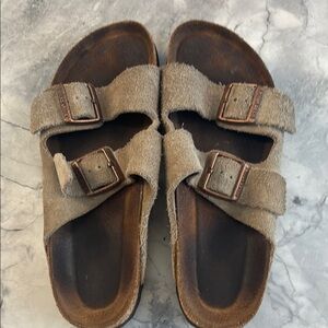 Birkenstock Suede Sandals with Buckles